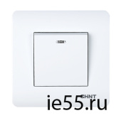1-клавишный проходной выключатель с LED-подсветкой 10А 250В (CHINT)