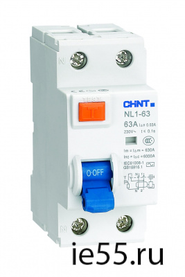 Устройство защитного отключения(УЗО) NL1-100 S 4P 80A 100mA 10kA тип AC (R) (CHINT)