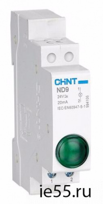 Индикатор ND9-1/g зеленый, AC/DC24В (LED) (CHINT)