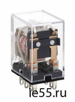 Промежуточное реле JZX-22F(D) 3 конт. с инд. LED 5А 12В AC (CHINT)