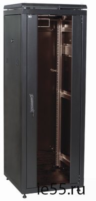 ITK Шкаф сетевой 19" LINEA N 42U 600х1000 мм стеклянная передняя дверь черный